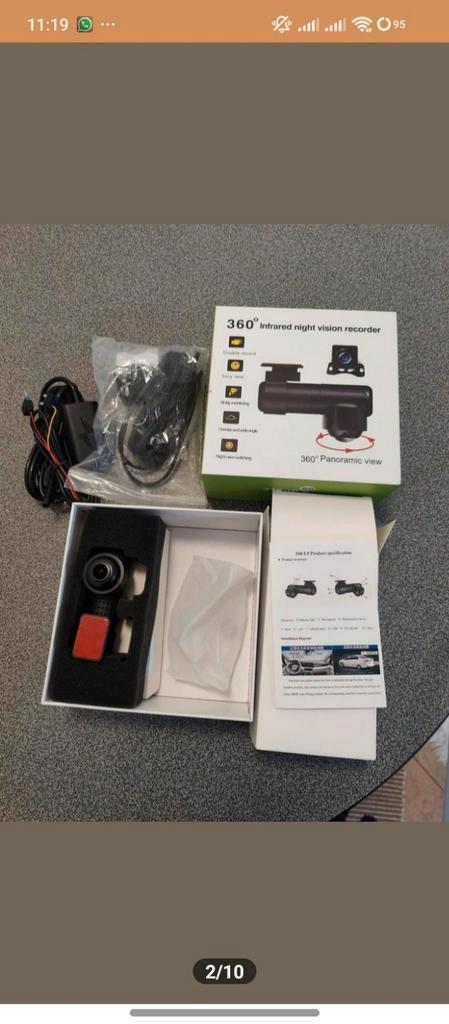 Dashcam 4K Panorama 24H Parking Monitoring, Auto diversen, Dashcams, Nieuw, Ophalen
