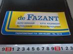 stickers Den Helder de Fazant auto verhuur autoschade, Verzamelen, Stickers, Ophalen, Zo goed als nieuw, Overige typen