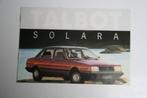 Folder Talbot Solara (04-1980) (29), Boeken, Auto's | Folders en Tijdschriften, Ophalen of Verzenden, Nieuw, Overige merken