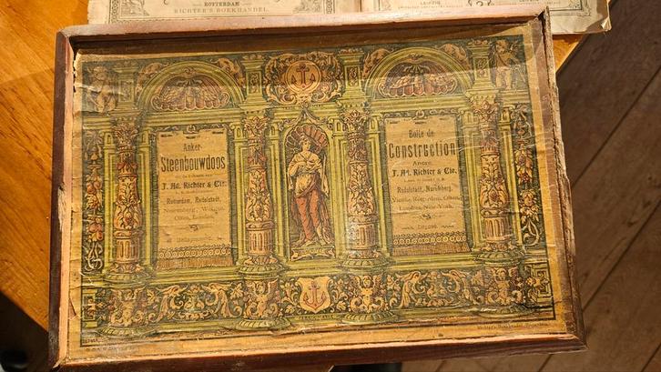 Anker Steenbouwdoos met Bouwvoorbeelden, Antiek en Kunst, Antiek | Boeken en Bijbels, Ophalen