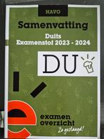 Samenvatting Duits Havo Examen 2023-2024, Gelezen, Duits, HAVO, Ophalen of Verzenden