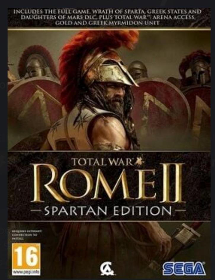 Total War  ROME II  Spartan Edition, Spelcomputers en Games, Games | Pc, Zo goed als nieuw, Strategie en Constructie, 1 speler