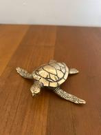 Prachtige brons gepolijsde zeeschildpad  Art & Design Turtle, Ophalen of Verzenden, Zo goed als nieuw, Beeldje of Figuurtje