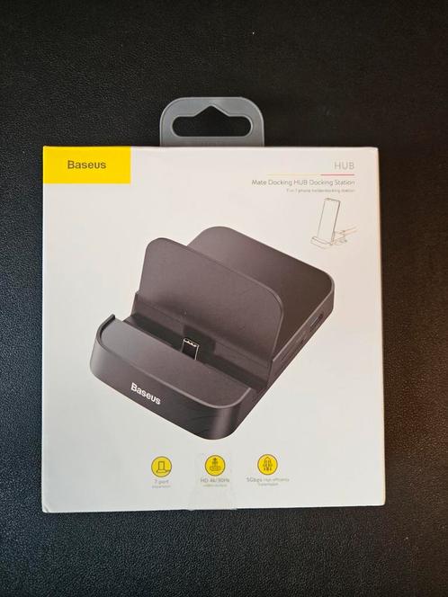 Baseus Mate Docking HUB 7-in-1 Smartphone dock, Computers en Software, Dockingstations, Zo goed als nieuw, Docking station, Telefoon