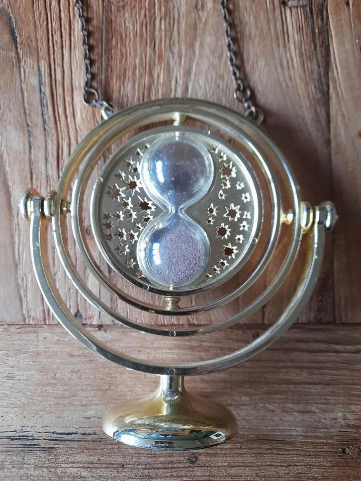 Harry Potter Tijdverdrijver (time turner) Hermelien ketting, Verzamelen, Harry Potter, Zo goed als nieuw, Replica, Ophalen of Verzenden