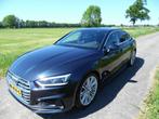 Audi A5 2.0 Tfsi Mhev Sport S-line Edition 1ste eigenaar NAP, 1984 cc, Blauw, Leder en Stof, Origineel Nederlands