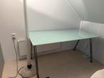 Bureau met Chromen Poten, Huis en Inrichting, Bureaus, Ophalen, Zo goed als nieuw, Bureau