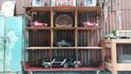 Vintage boekenkast roomdivider, Huis en Inrichting, Ophalen, Gebruikt, 25 tot 50 cm