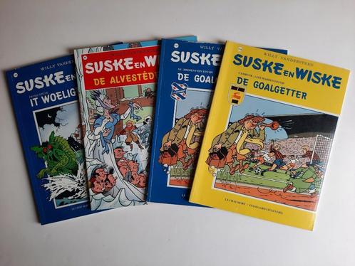Suske en Wiske (Friestalig), keuze uit 4 titels, Boeken, Stripboeken, Gelezen, Meerdere stripboeken, Ophalen of Verzenden