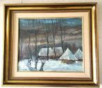 Hollands wintertafereel - Janus Kluijtmans (1919-2004), Ophalen of Verzenden