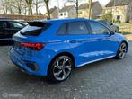Audi A3 Sportback 40 TFSI E S-Line Led, Climat, Camera, LM.., Gebruikt, 4 cilinders, Blauw, Hybride Elektrisch/Benzine
