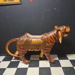 Tijger Houten beeld Kermis Tijger Xxl, Verzamelen, Beelden en Beeldjes, Ophalen, Gebruikt, Dier