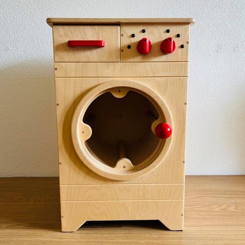 Van Dijk Toys houten speelwasmachine, Kinderen en Baby's, Speelgoed | Houten speelgoed, Zo goed als nieuw, Meubelstuk of Keukentje