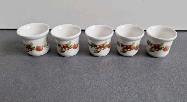 5x Marjolein Bastin Wedgewood eierdopjes, Huis en Inrichting, Keuken | Servies, Zo goed als nieuw, Overige typen, Wedgwood, Porselein