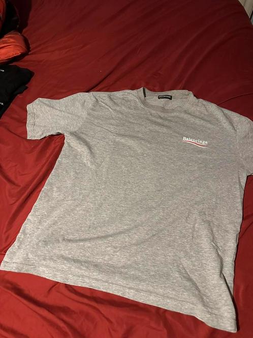 Balenciaga, Kleding | Heren, T-shirts, Gedragen, Overige maten, Grijs, Ophalen of Verzenden