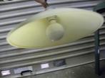 hanglamp gele schaal met messing, Ophalen of Verzenden