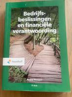 Bedrijfsbeslissingen en financiële verantwoording, Ophalen of Verzenden, Zo goed als nieuw