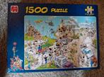 Jan van Haasteren 1500 stukjes + 2x Anton Pieck 1000 stukjes, Ophalen of Verzenden, 500 t/m 1500 stukjes, Zo goed als nieuw, Legpuzzel