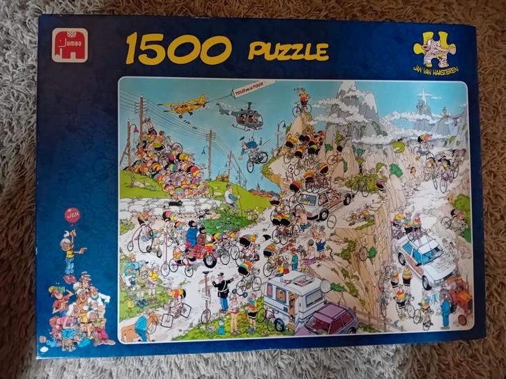 Jan van Haasteren 1500 stukjes + 2x Anton Pieck 1000 stukjes, Hobby en Vrije tijd, Denksport en Puzzels, Zo goed als nieuw, Legpuzzel