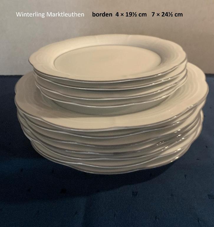 11 borden, dinerborden ontbijtborden Winterling Marktleuthen, Huis en Inrichting, Keuken | Servies, Zo goed als nieuw, Bord(en)