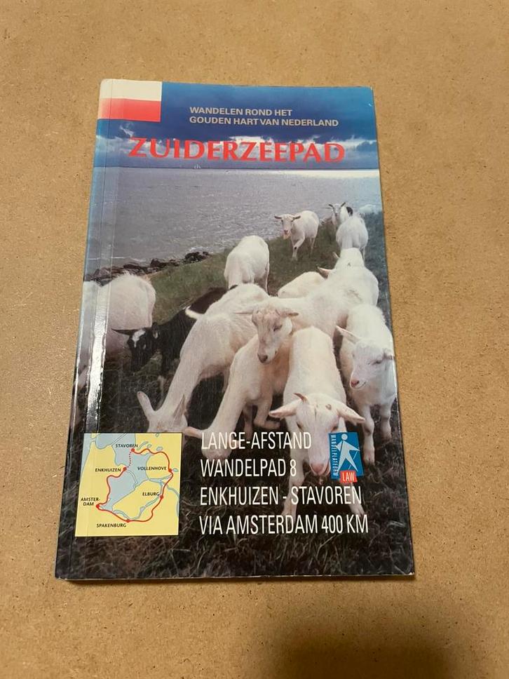 Wandelgids Zuiderzeepad Enkhuizen Stavoren LAW 8 400 km 1999, Boeken, Reisgidsen, Gelezen, Fiets- of Wandelgids, Benelux, Overige merken
