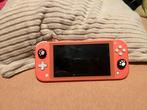 Nintendo switch lite, Verzenden, Roze of Coral, Gebruikt, Met beschermhoes of tas