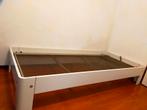 Wit bedframe met lattenbodem, 90 cm, Eenpersoons, Wit, Ophalen of Verzenden