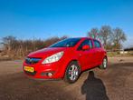 Opel Corsa 1.4 16V 5D 2009 Rood Airco NIEUWE APK, Voorwielaandrijving, Startonderbreker, 4 cilinders, 49 €/maand