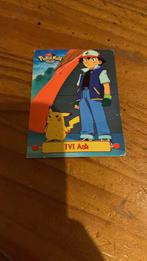 Gewilde Pokeman kaart TV ASH  1999, Verzenden, Zo goed als nieuw, Speelkaart(en)