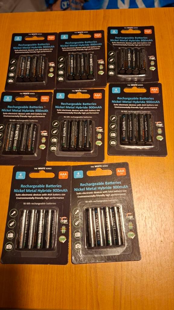 AAA Oplaadbare Batterijen - The White Series, Audio, Tv en Foto, Accu's en Batterijen, Nieuw, Oplaadbaar, Ophalen of Verzenden