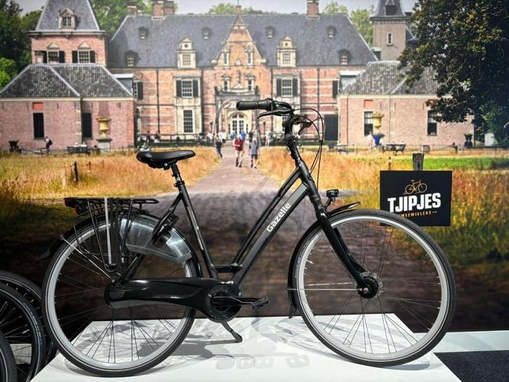 Gazelle Chamonix C8 Dames Zwart 57cm 2023, Fietsen en Brommers, Fietsen | Dames | Damesfietsen, Gebruikt, Gazelle, 56 cm of meer
