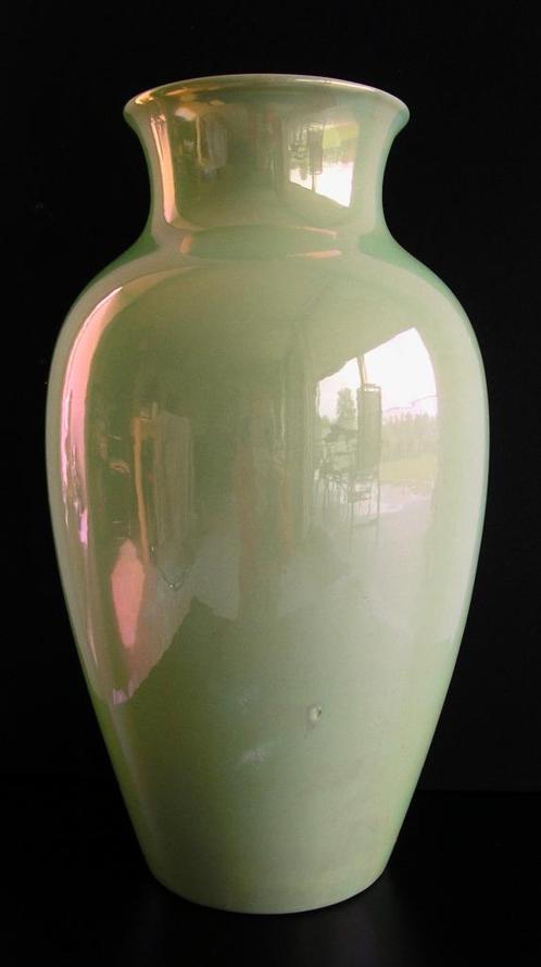 Zeldzaam grote luster glazuur vaas Sint Lukas Utrecht 37 cm, Antiek en Kunst, Antiek | Keramiek en Aardewerk, Ophalen of Verzenden