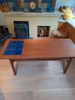 Vintage Salontafel met Tegels, Gebruikt, Vintage, Ophalen of Verzenden, Overige materialen