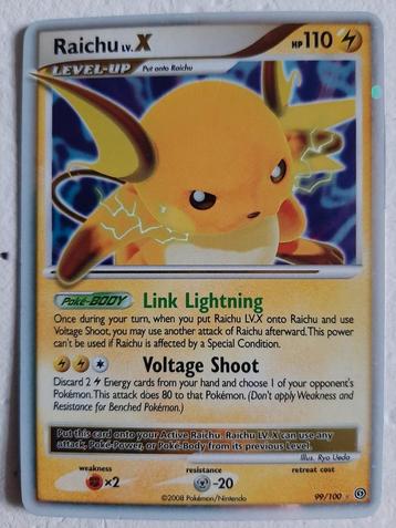 Pokemon - Raichu lv.X - 2008 beschikbaar voor biedingen