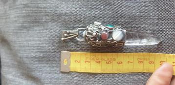 Grote kristal hanger met zilver en edelstenen  beschikbaar voor biedingen