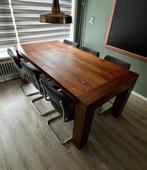 Massief teak houten tafel, Huis en Inrichting, Tafels | Eettafels, Ophalen, 100 tot 150 cm, Teakhout, 200 cm of meer