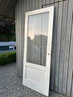 Binnendeur Paneeldeur met glas jaren 30, Ophalen, 80 tot 100 cm, Binnendeur, 200 tot 215 cm