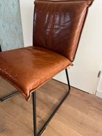 Leren eetkamerstoelen van Jess Design, Huis en Inrichting, Stoelen, Ophalen, Gebruikt, Bruin, Vier