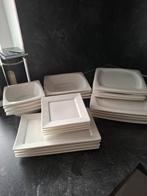 Vierkant servies, Huis en Inrichting, Keuken | Servies, Ophalen of Verzenden, Zo goed als nieuw