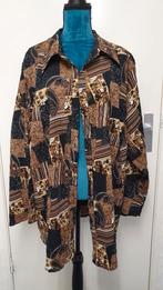 Bruine blouse maat 52, Ophalen of Verzenden, Zo goed als nieuw, Bruin, Blouse of Tuniek
