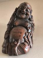 Antiek gesneden houten Boedha, Ophalen of Verzenden