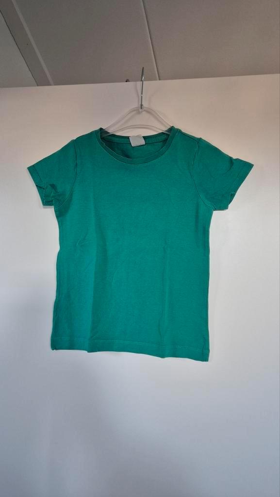 T-shirt Basic Groen, Hema, maat 122/128, Kinderen en Baby's, Kinderkleding | Maat 122, Gebruikt, Meisje, Shirt of Longsleeve, Ophalen of Verzenden