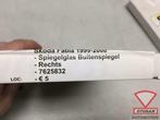 skoda fabia 1999 2008 spiegelglas buitenspiegel rechts nieuw, Auto-onderdelen, Spiegels, Ophalen of Verzenden, Nieuw, Skoda