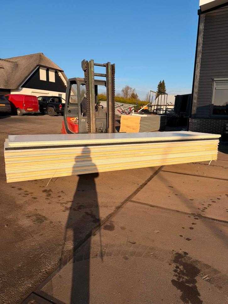 Sandwichpanelen wandbeplating dakbeplating panelen isolatie, Doe-het-zelf en Verbouw, Isolatie en Afdichting, Zo goed als nieuw