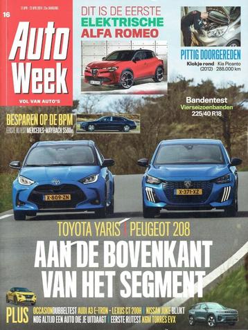 Autoweek 2024 nr. 16 (oa. Peugeot 208 Hybrid & Toyota Yaris) beschikbaar voor biedingen