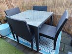 Leuke tuinset met 4 stoelkussens Breda, 4 zitplaatsen, Kunststof, Gebruikt, Ophalen of Verzenden