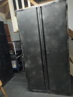 Metalen kast met slot en 5 planken, Ophalen, 50 tot 100 cm, Metaal, 25 tot 50 cm