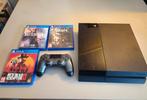 Playstation 4 + 1 Controller + 3 Games, Spelcomputers en Games, Spelcomputers | Sony PlayStation 4, Ophalen of Verzenden, Met 1 controller