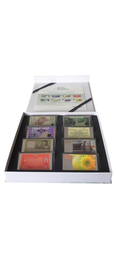 Nederland Zilveren Miniatuur Bankbiljetten (3), Postzegels en Munten, Bankbiljetten | Nederland, Los biljet, Ophalen of Verzenden