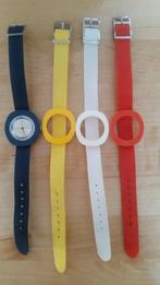 Retro vintage horloge Timex met 4 verwisselbare bandjes, Overige typen, Ophalen of Verzenden